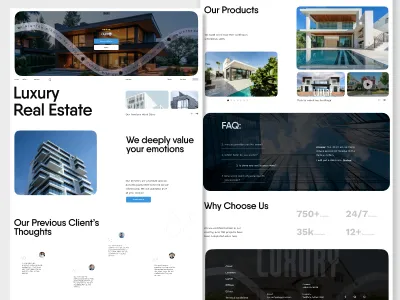 Real estate website ui design for more client reach